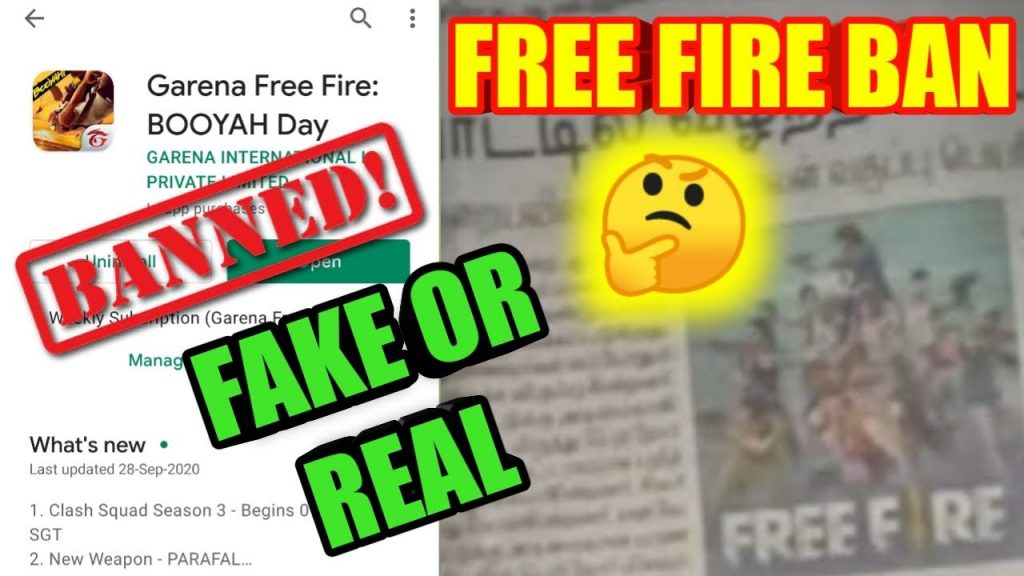 free fire banned in india